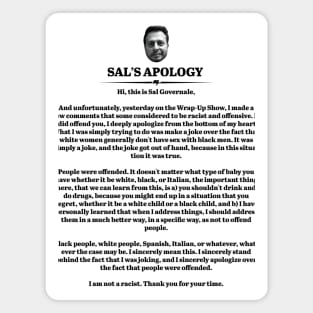 Sal's Apology Magnet